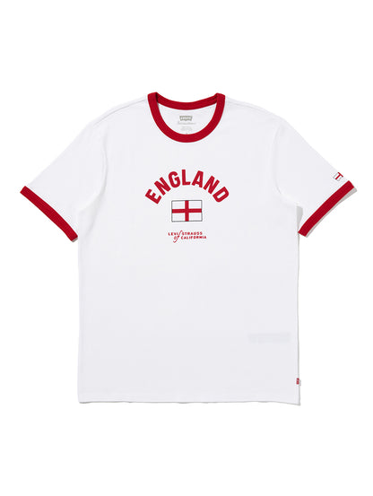 SOCCER COLLECTION ENGLAND リンガー Tシャツ