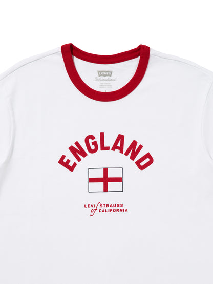 SOCCER COLLECTION ENGLAND リンガー Tシャツ