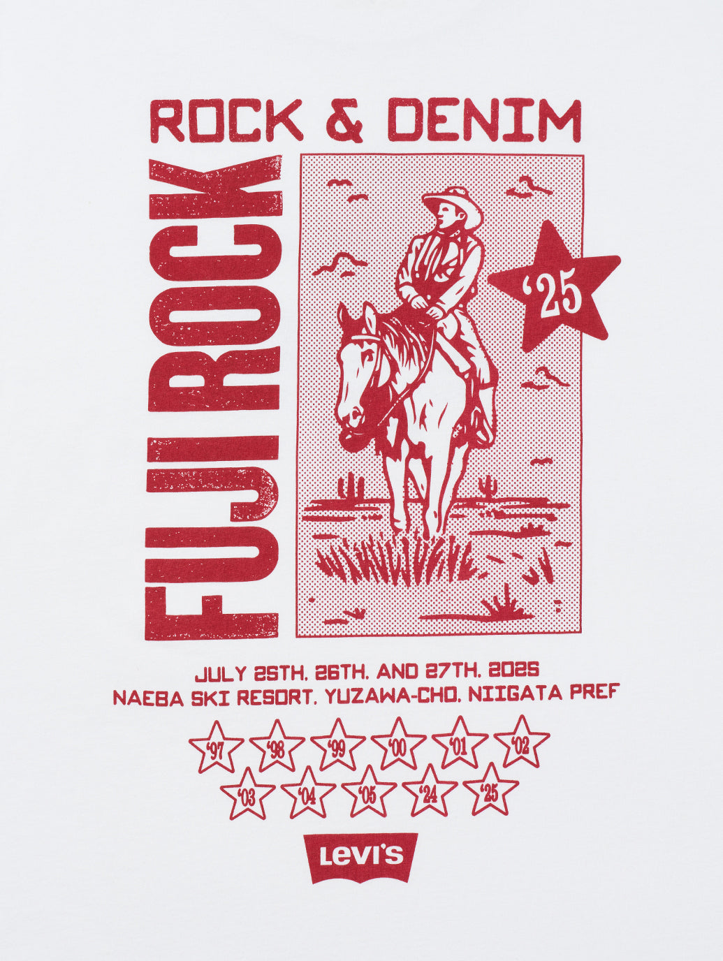Levi's® x FUJI ROCK Tシャツ
