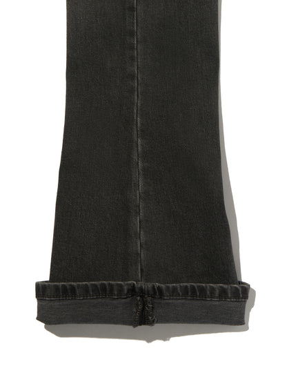 LOW SLIM BOOT ジーンズ ブラック