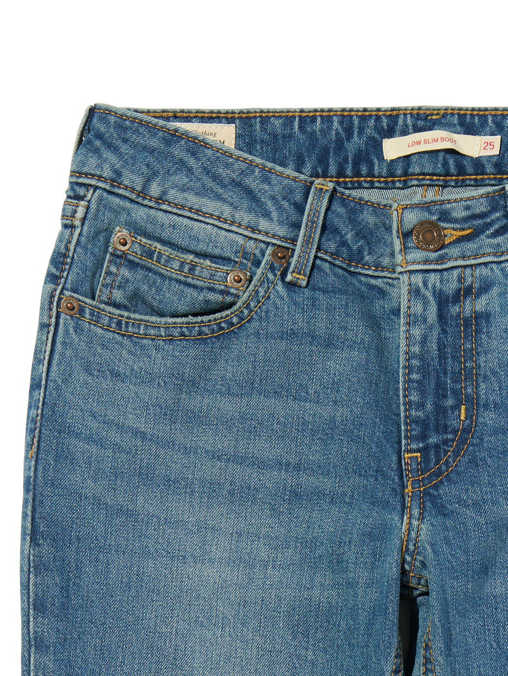 LOW SLIM BOOT ジーンズ ミディアムインディゴ