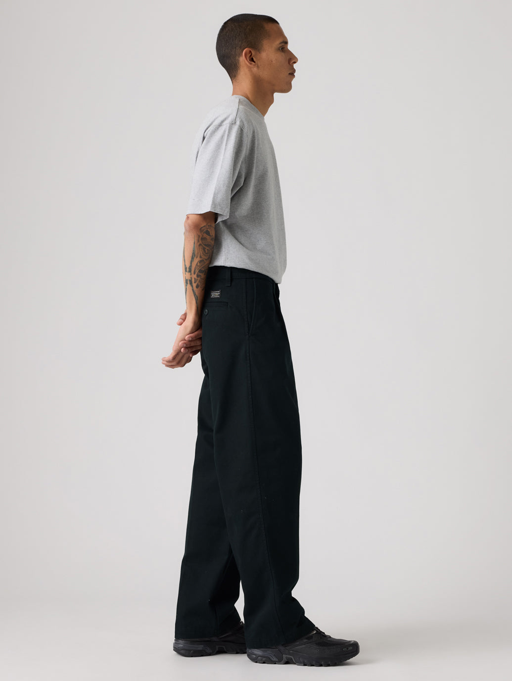 WORKWEAR ルーズ プリーツ ワークチノ