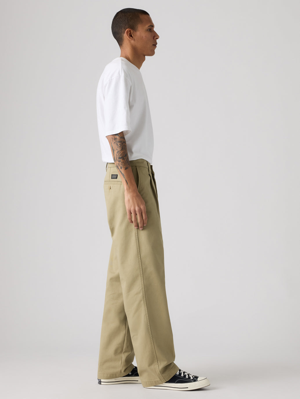 WORKWEAR ルーズ プリーツ ワークチノ