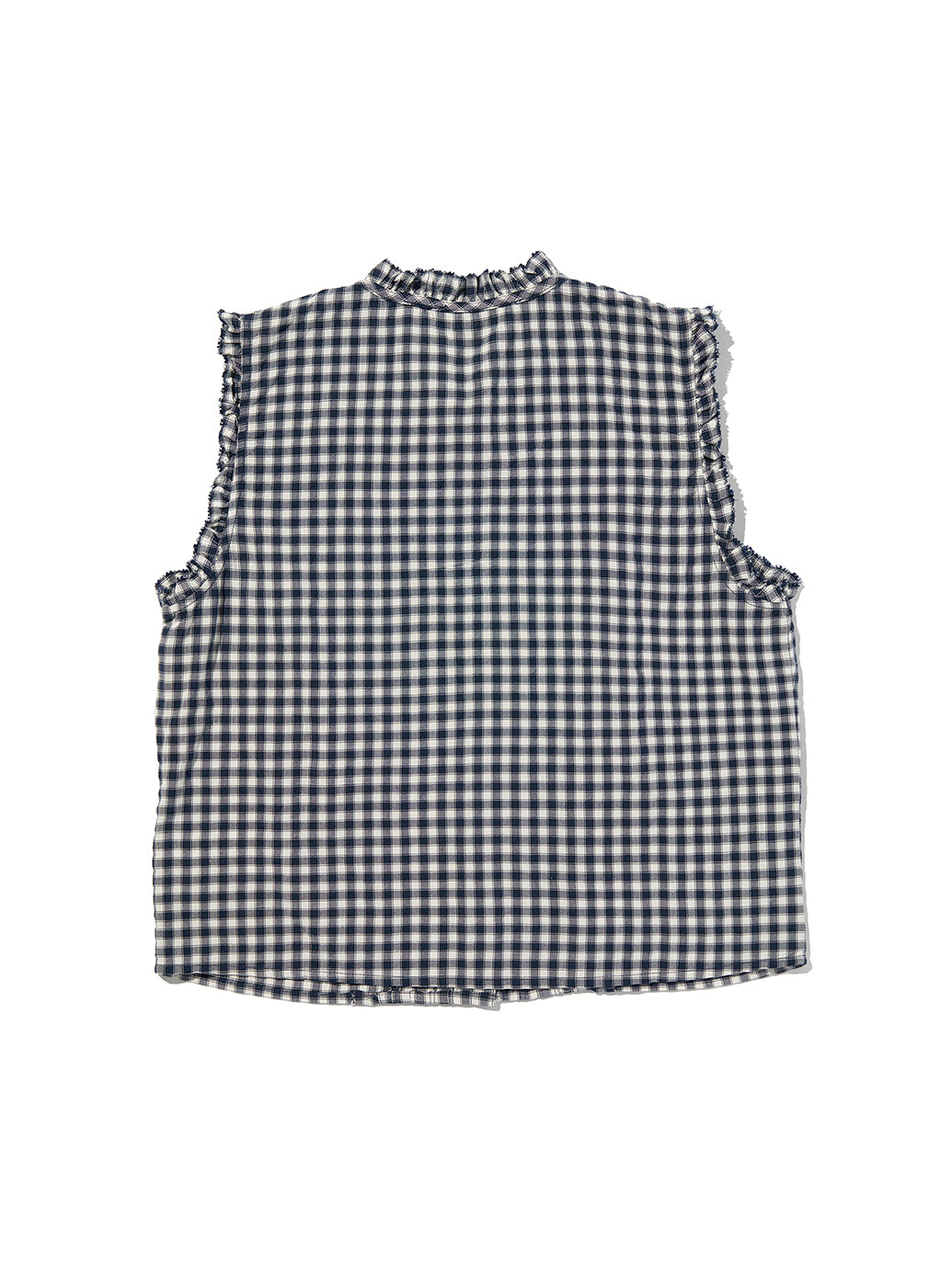 SHELBY SL SLIM BLOUSE Jette Check NAVY BLAZER Plai