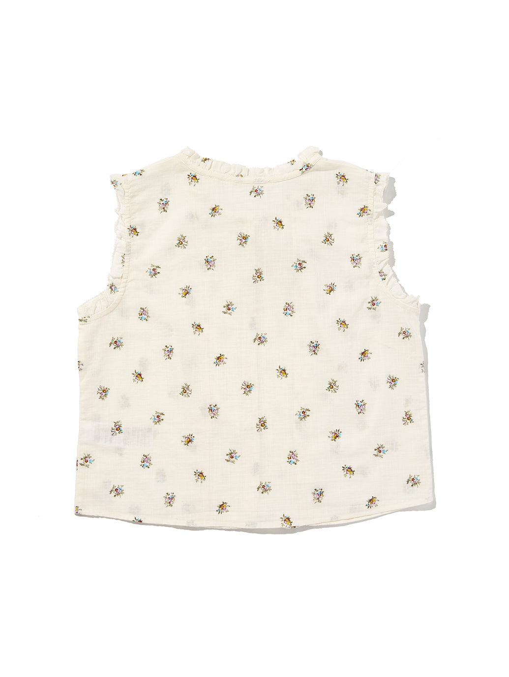 SHELBY SL SLIM BLOUSE Runa Floral EGRET Print COTT