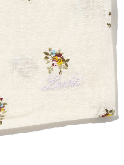 SHELBY SL SLIM BLOUSE Runa Floral EGRET Print COTT