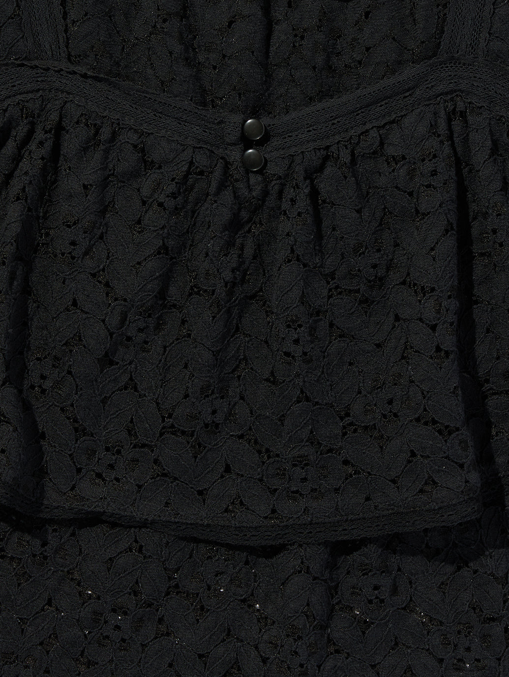 DOM SS LACE BLOUSE ANTHRACITE NIGHT LACE