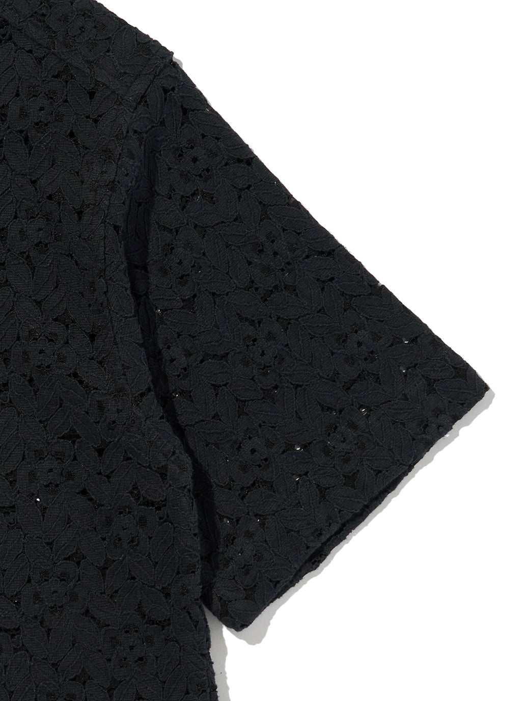 HARLIE SS LACE SHIRT ANTHRACITE NIGHT