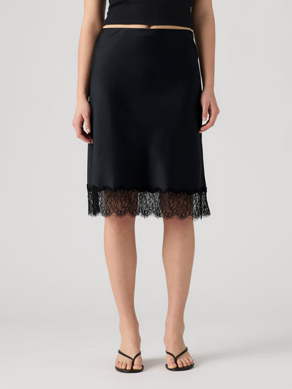 LYNN MIDI SKIRT ANTHRACITE NIGHT