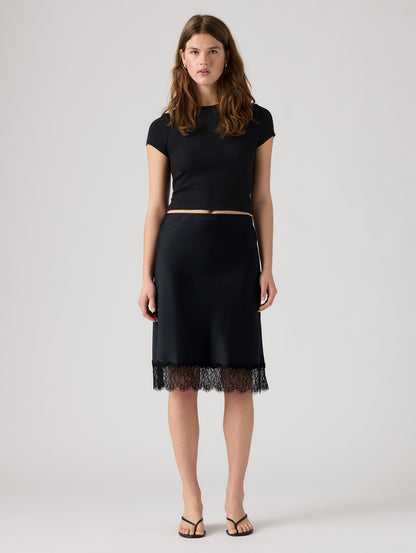 LYNN MIDI SKIRT ANTHRACITE NIGHT