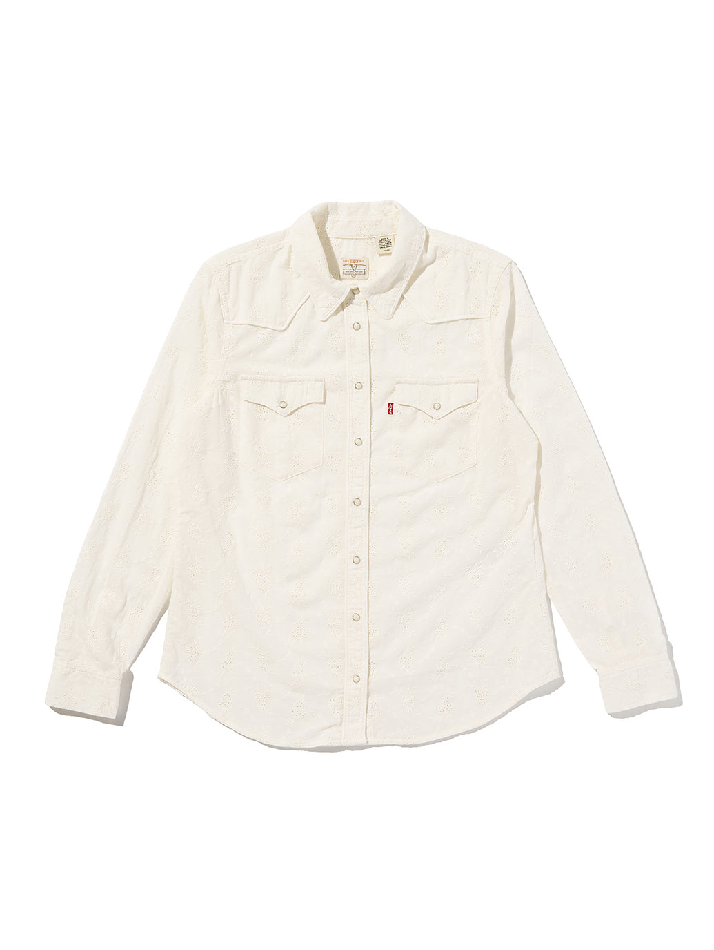 HERITAGE WESTERN EYELET SHIRT CLOUD DANCER