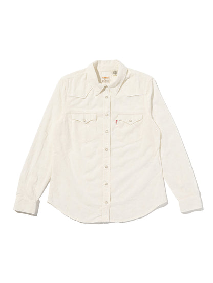 HERITAGE WESTERN EYELET SHIRT CLOUD DANCER