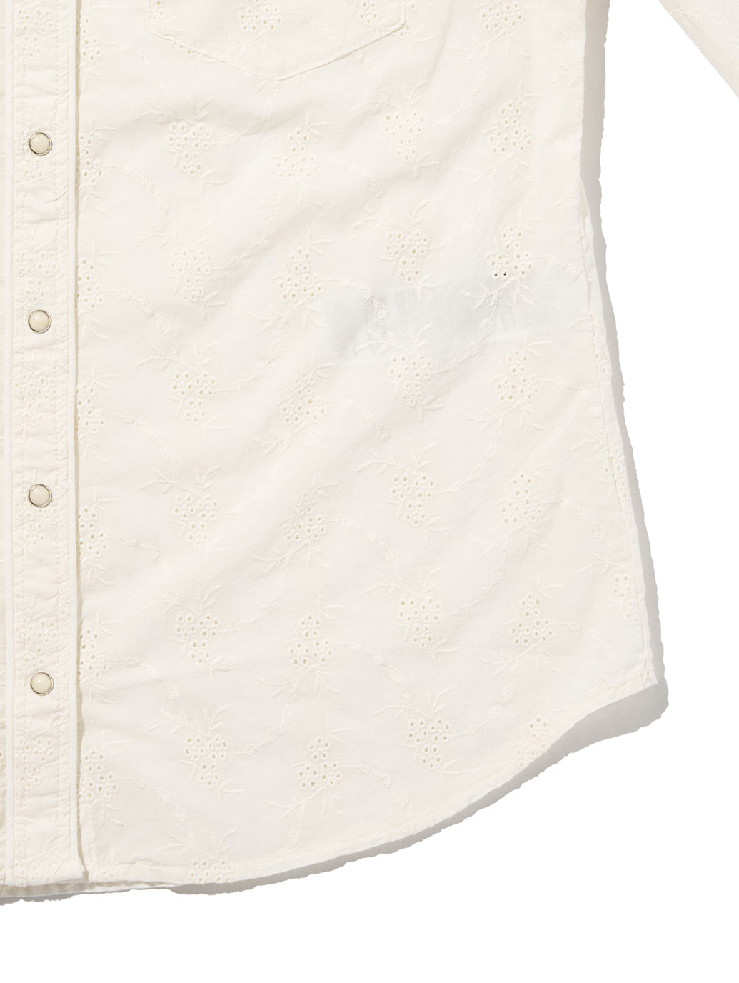 HERITAGE WESTERN EYELET SHIRT CLOUD DANCER