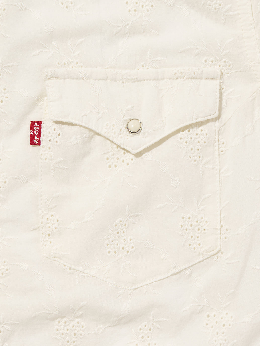 HERITAGE WESTERN EYELET SHIRT CLOUD DANCER