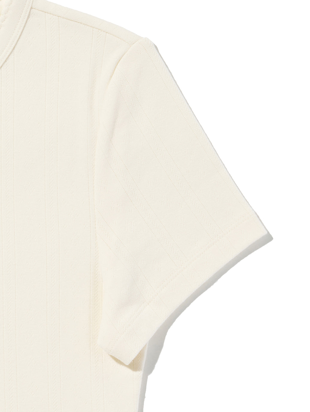 DRY GOODS POINTELLE SS HENLEY EGRET