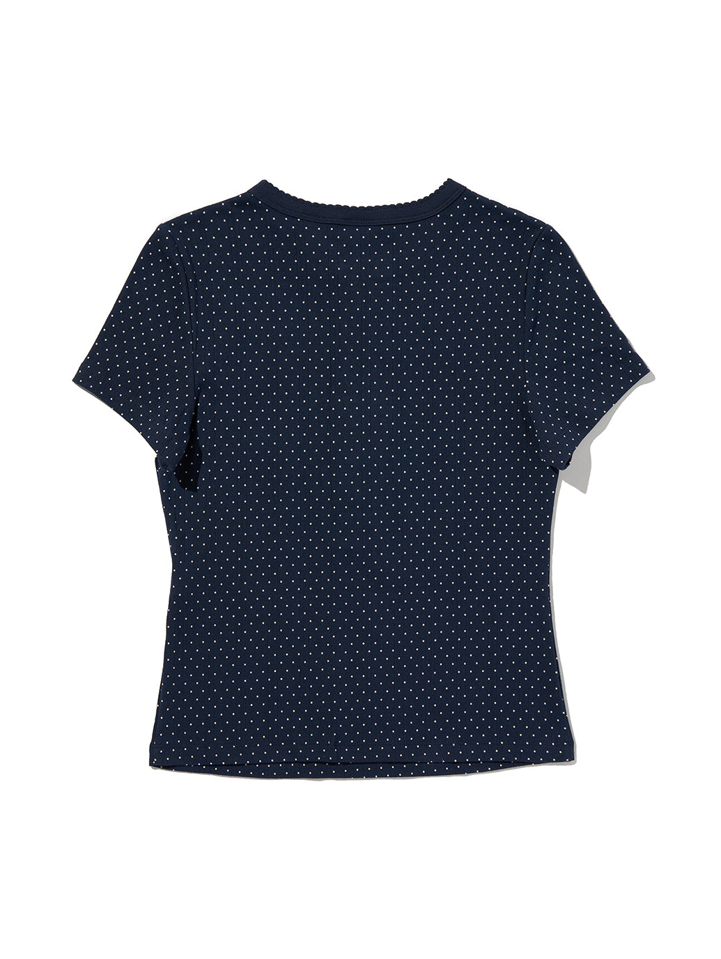 DRY GOODS ポインテール ショートスリーブ ヘンリーネックTシャツ