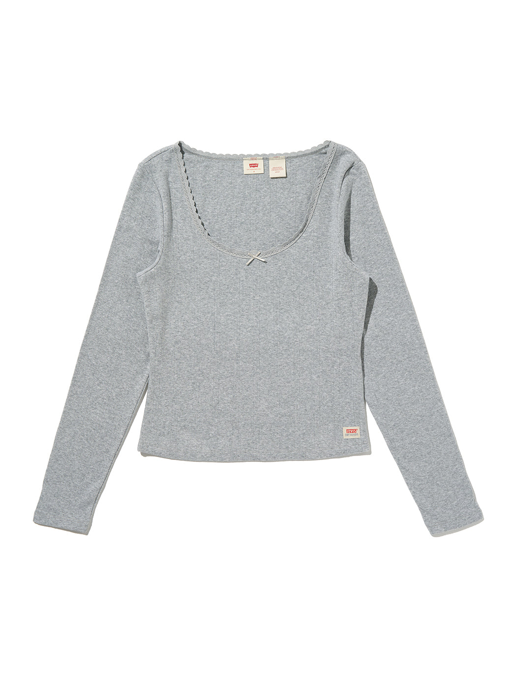 DRY GOODS ポインテールレース ロングスリーブ Tシャツ