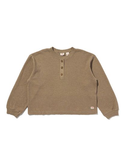 DRY GOODS リラックス ロングスリーブ ヘンリーTシャツ