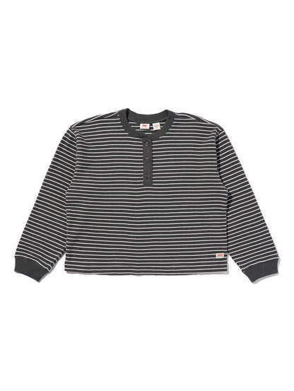 DRY GOODS リラックス ロングスリーブ ヘンリーTシャツ