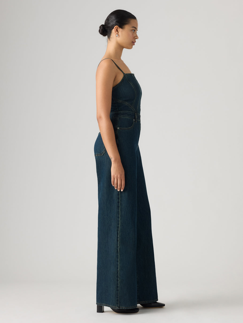 SEAMED JUMPSUIT CASH OUT STONE