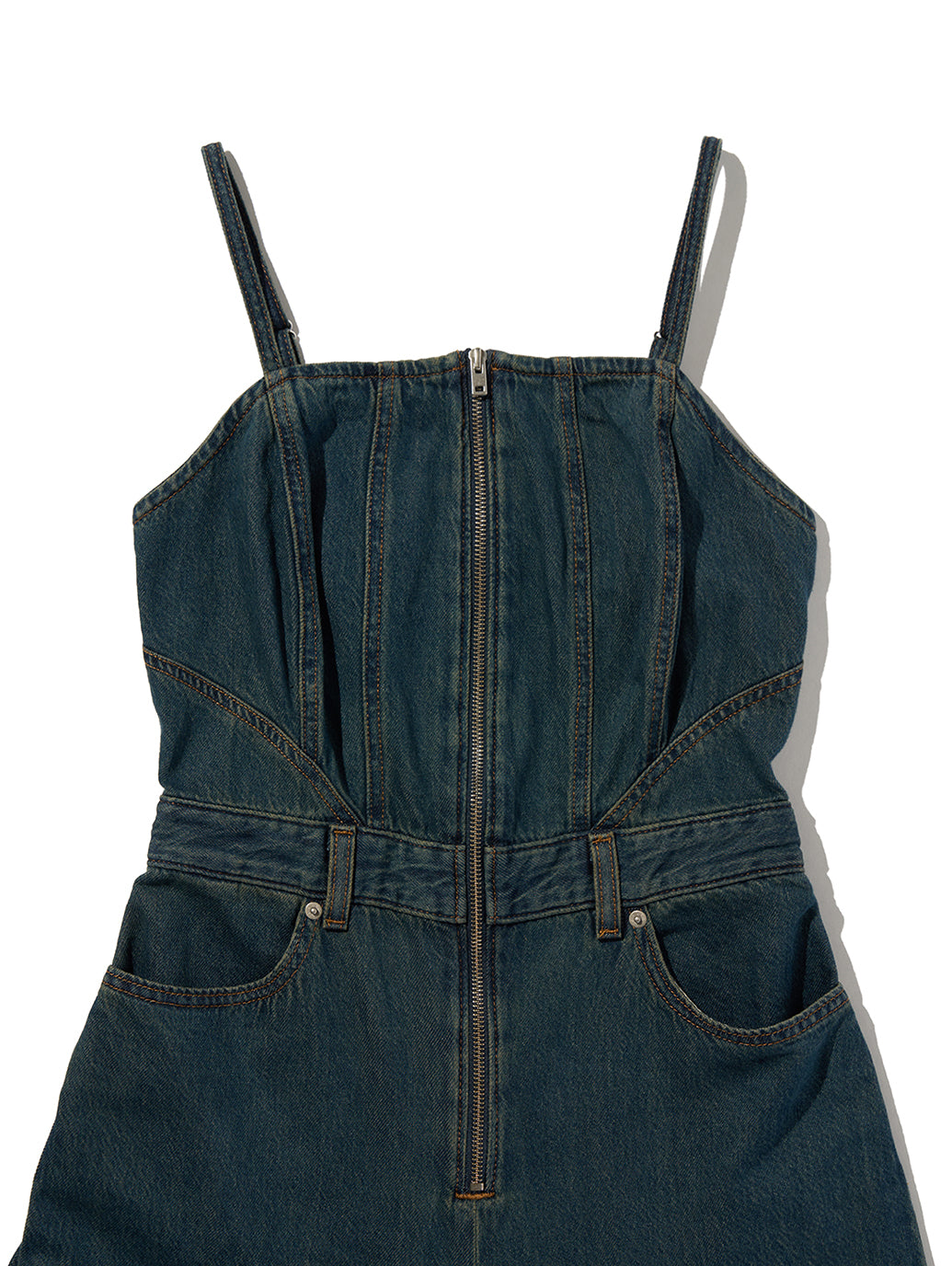 SEAMED JUMPSUIT CASH OUT STONE