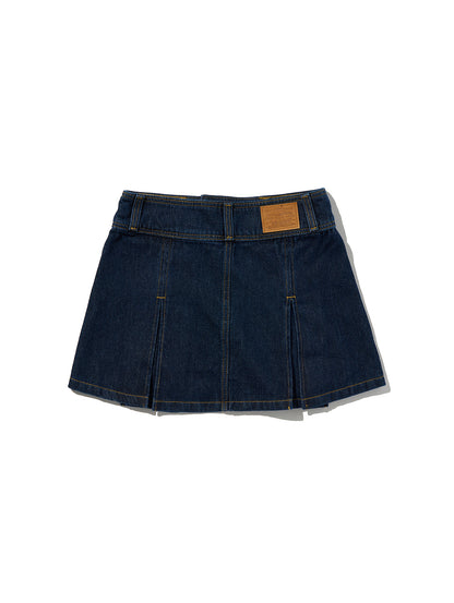 インバーテッドプリーツ ミニスカート