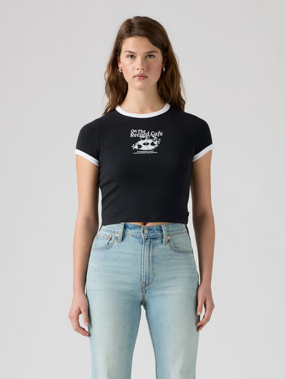 グラフィック エッセンシャル ベビーリンガーTシャツ