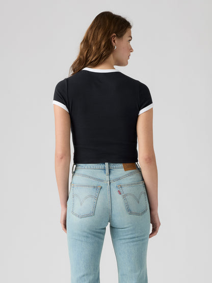 グラフィック エッセンシャル ベビーリンガーTシャツ
