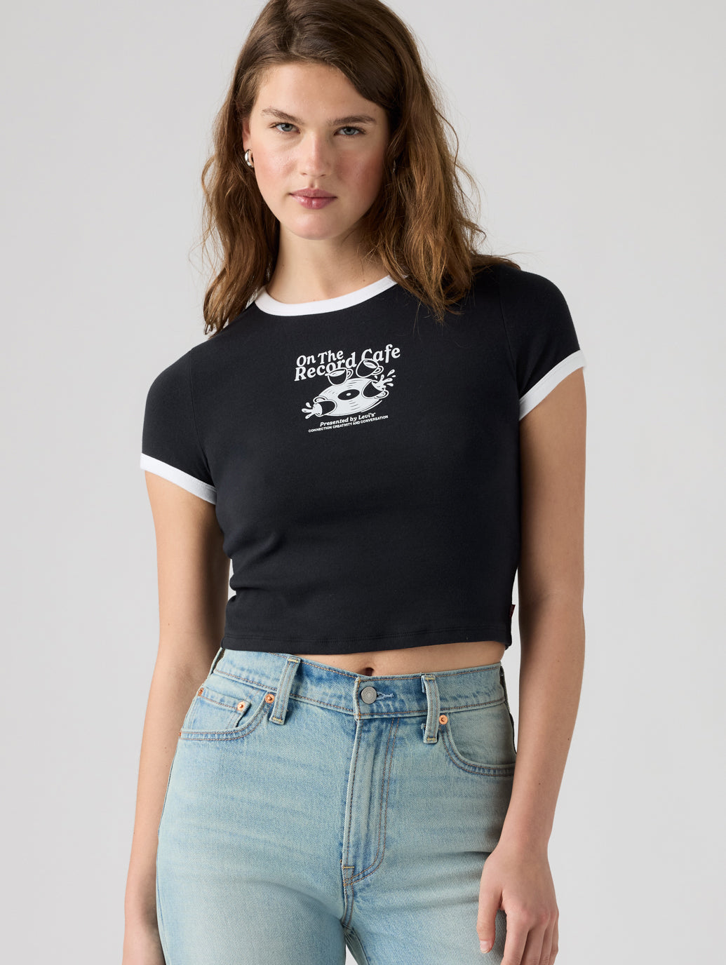グラフィック エッセンシャル ベビーリンガーTシャツ