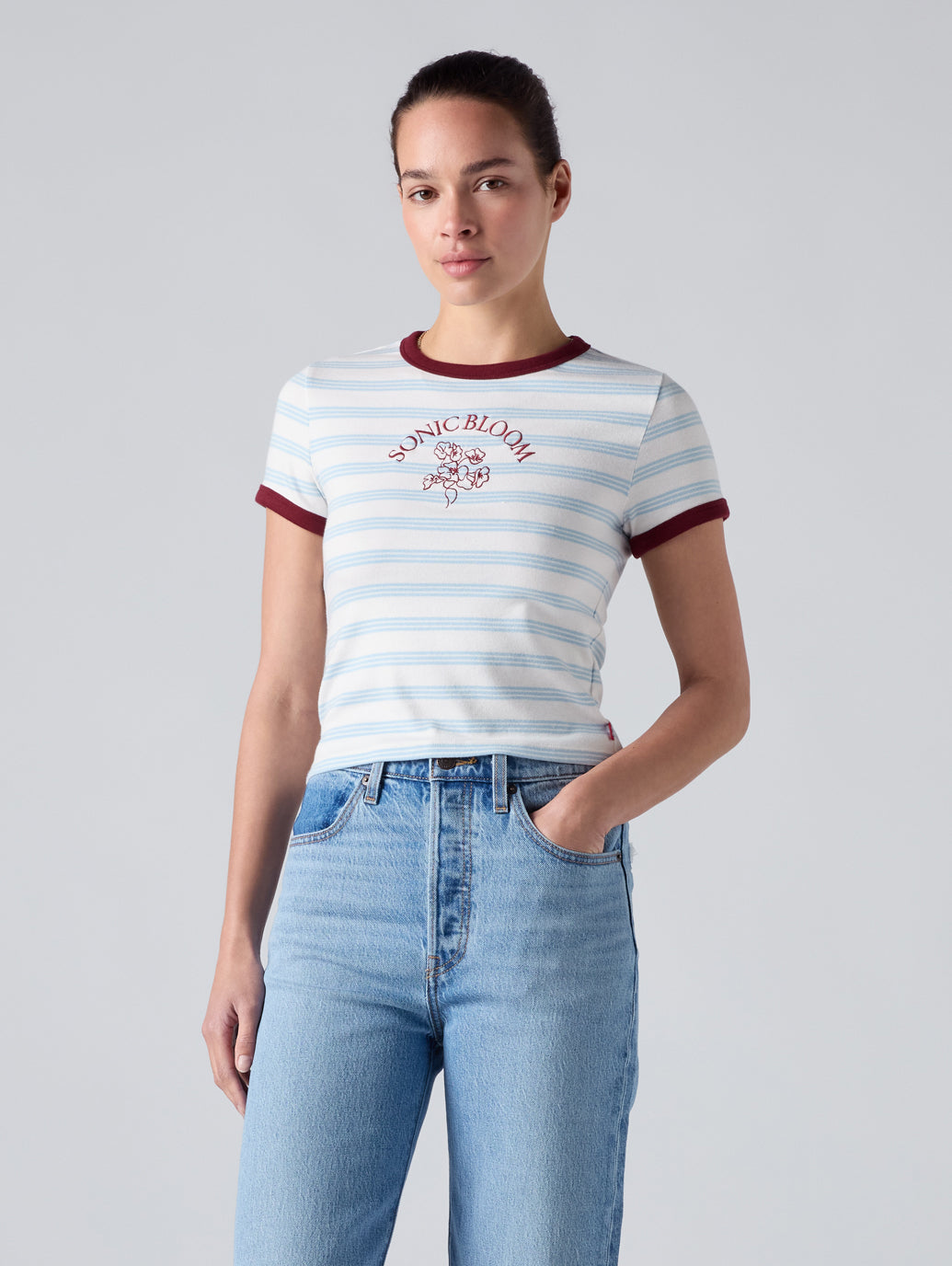 グラフィック エッセンシャル ベビーリンガーTシャツ