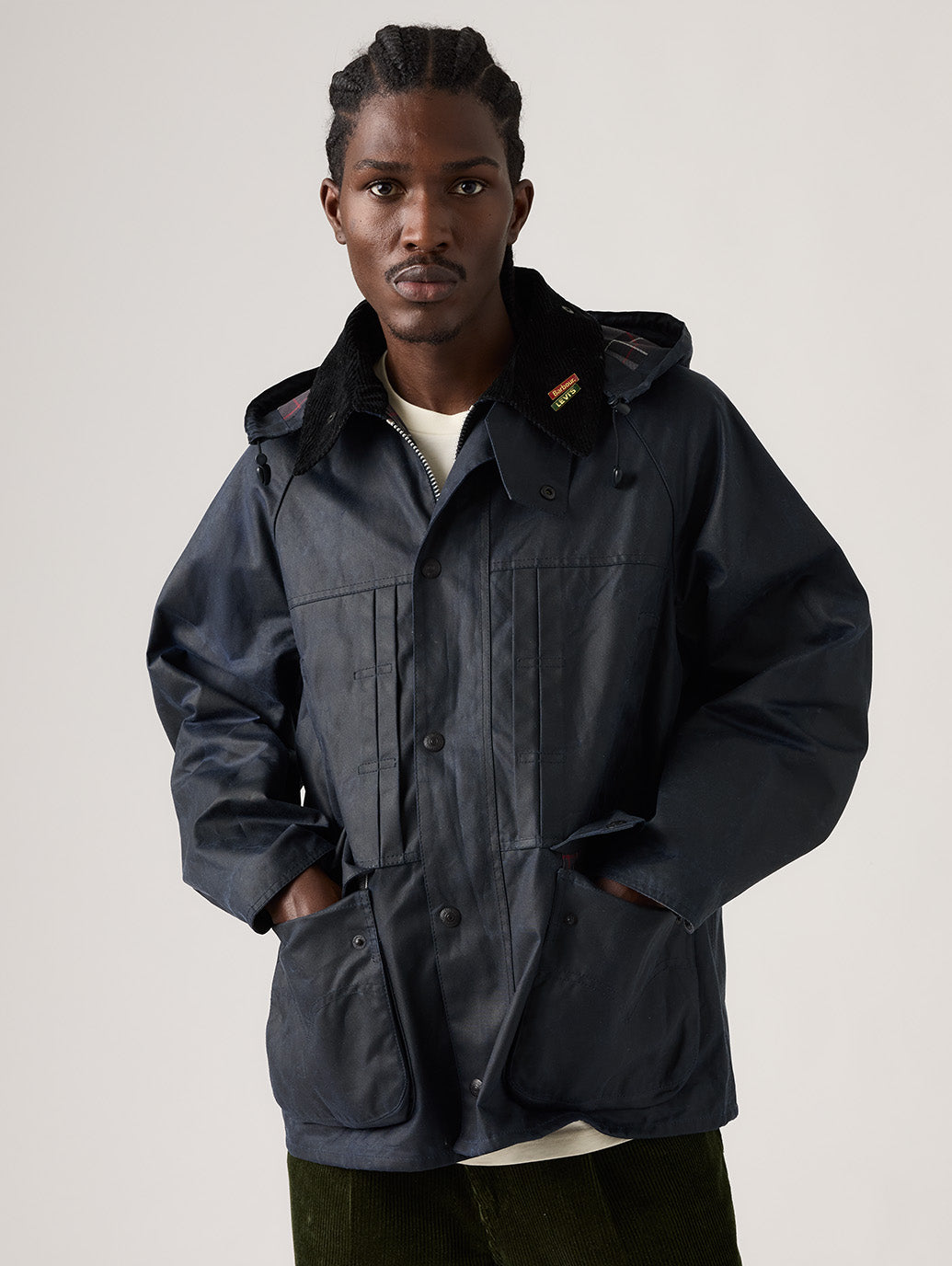 LEVI'S®XBARBOUR OVERSIZED BEDALE WAXED JACKET