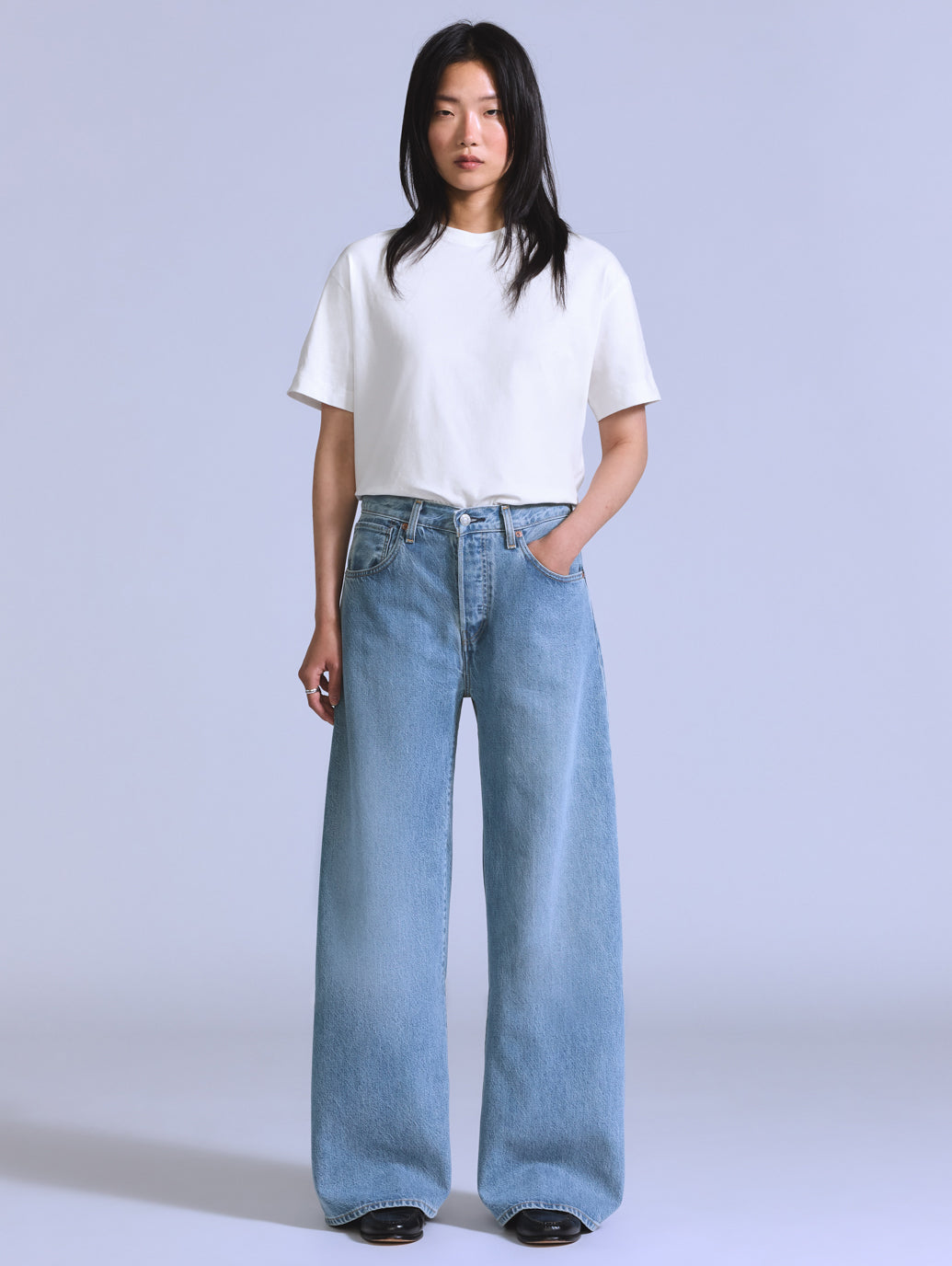 BLUETAB™ MAX LOOSE 5ポケットジーンズ ライトインディゴ