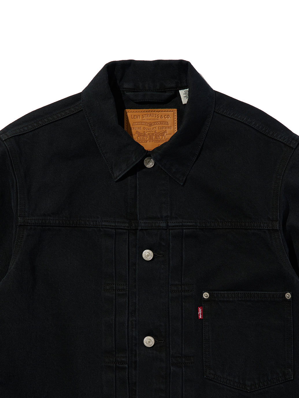TYPE1 TRUCKER JACKET BLACK OD