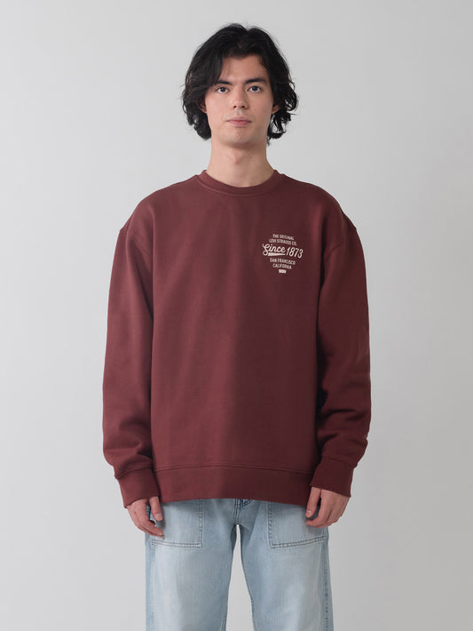 グラフィック クルーネックスウェットシャツ