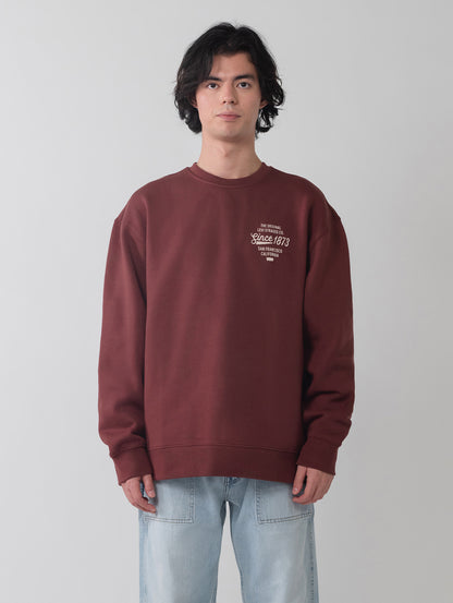 グラフィック クルーネックスウェットシャツ