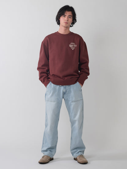 グラフィック クルーネックスウェットシャツ