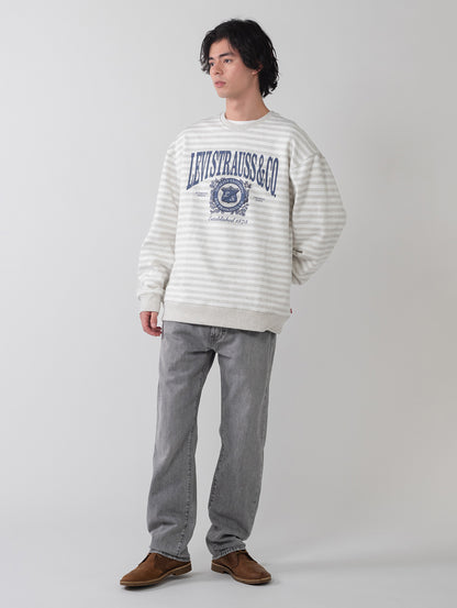 グラフィック クルーネックスウェットシャツ