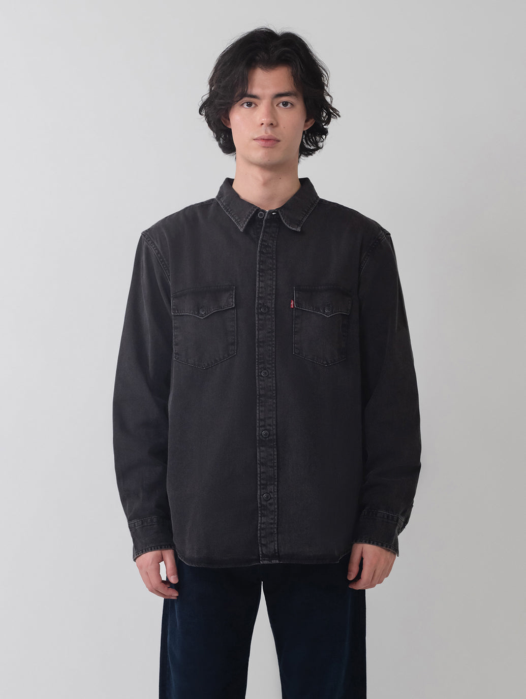 リラックスフィット ウエスタンシャツ