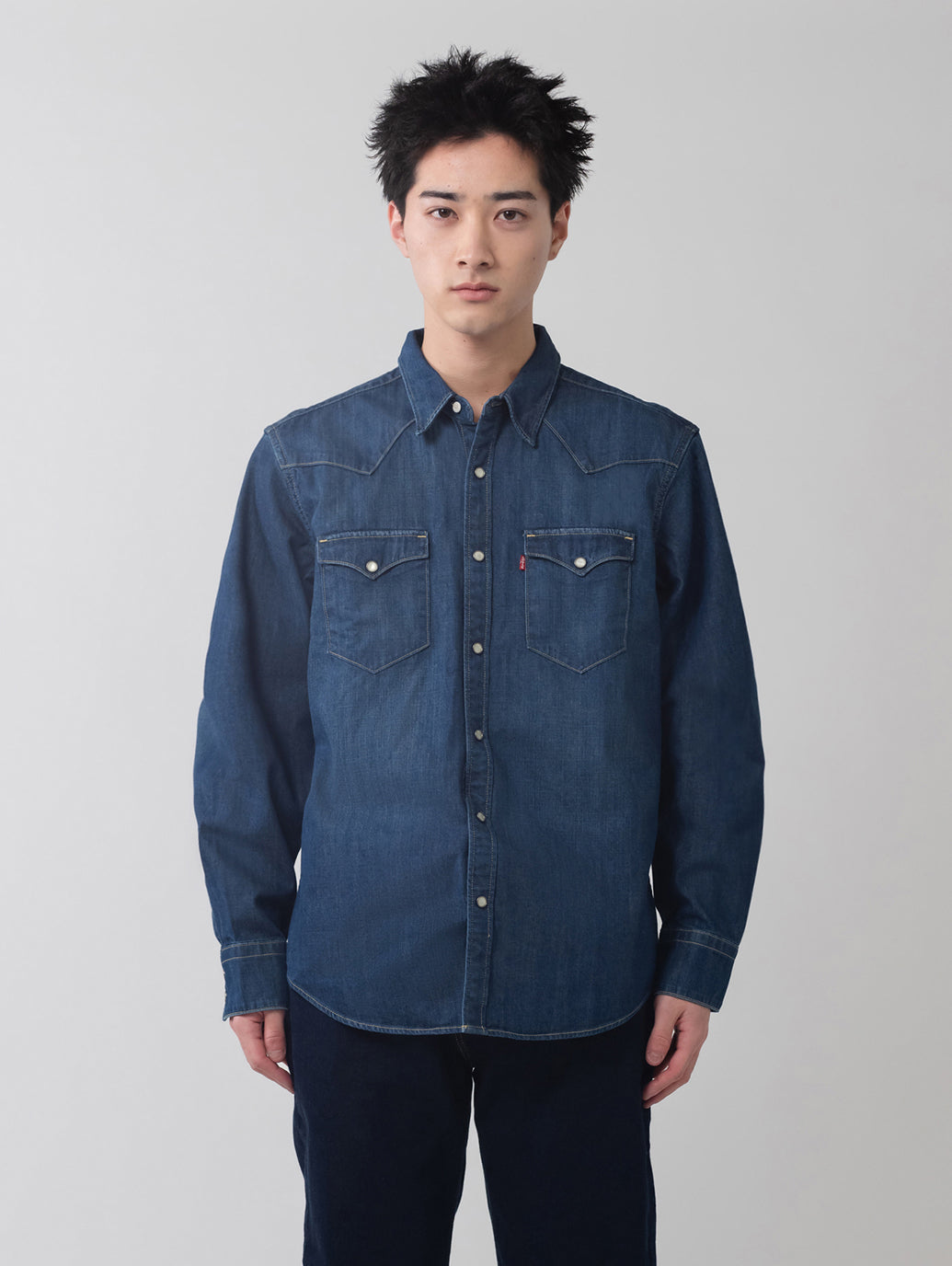 BARSTOW ウエスタンシャツ ダークインディゴ