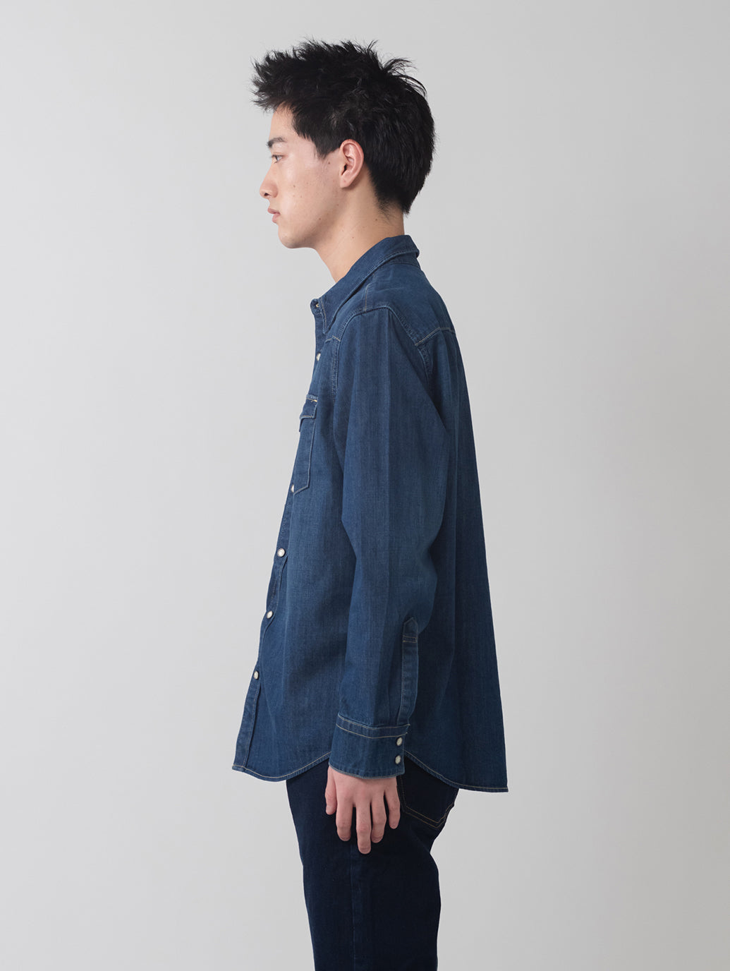 BARSTOW ウエスタンシャツ ダークインディゴ