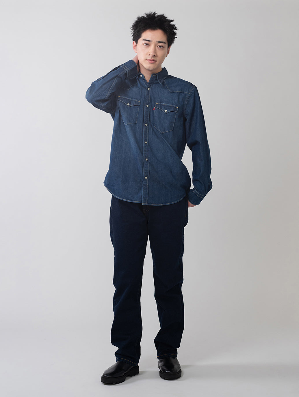 BARSTOW ウエスタンシャツ ダークインディゴ