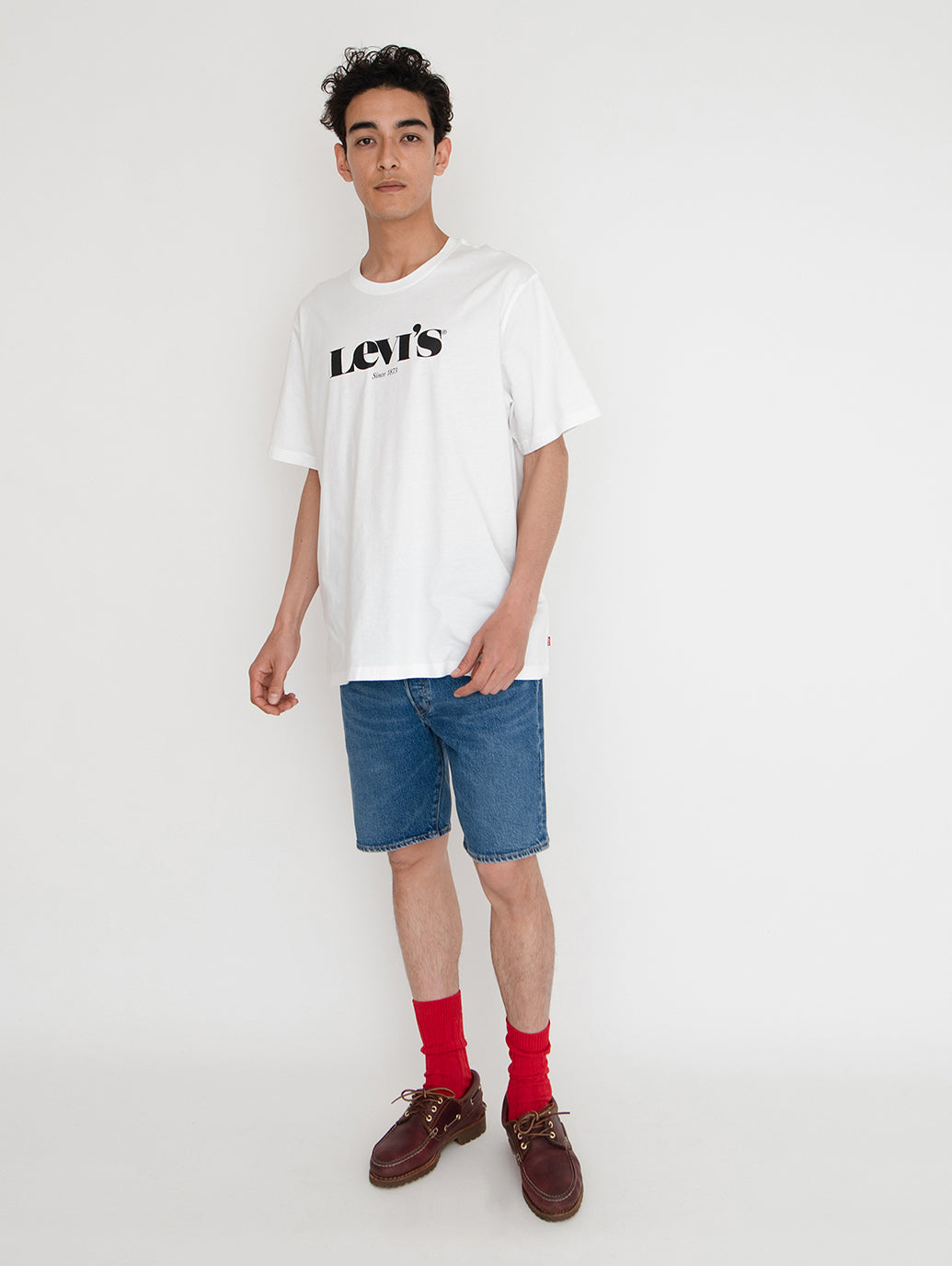 SS RELAXED FIT Tシャツ MV SSNL LOGO 2 WHITE