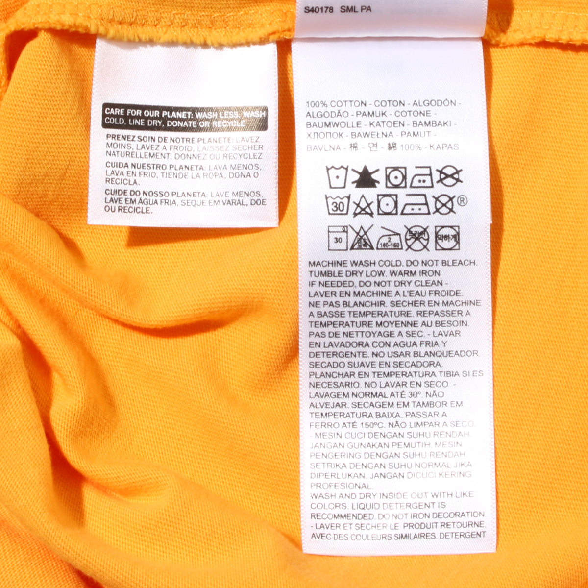 SS RELAXED FIT Tシャツ SSNL MV LOGO KUMQUAT