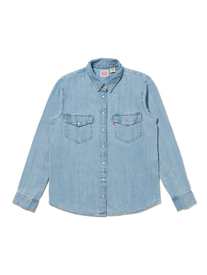 ICONIC ウエスタンシャツ ライトインディゴ