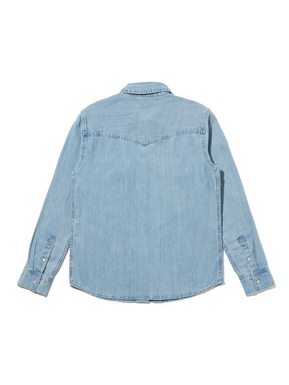 ICONIC ウエスタンシャツ ライトインディゴ