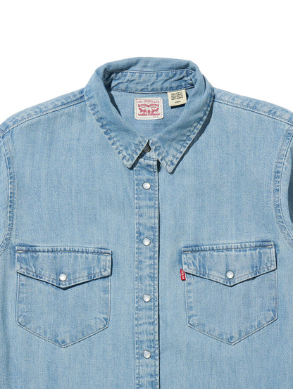 ICONIC ウエスタンシャツ ライトインディゴ