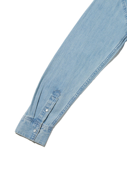 ICONIC ウエスタンシャツ ライトインディゴ