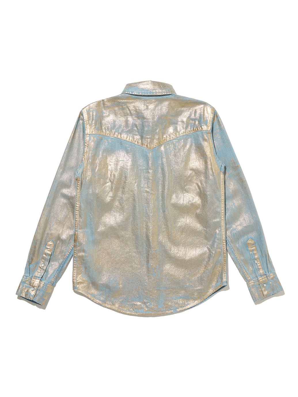 ウエスタンシャツ シルバー OPTICAL ILLUSION TOP