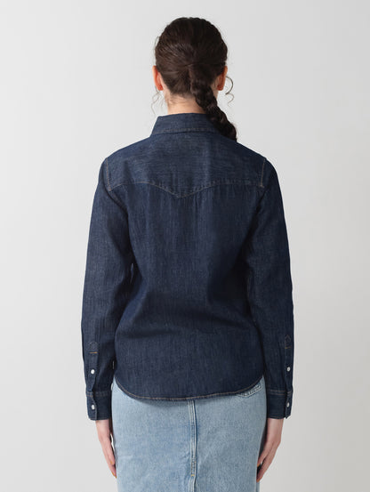 ICONIC ウエスタンシャツ ダークインディゴ