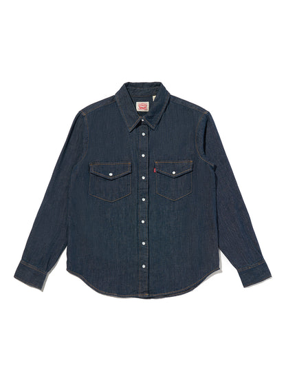 ICONIC ウエスタンシャツ ダークインディゴ